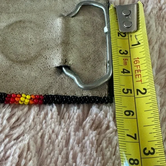 Vintage 1970’s Navajo Native American Hand Beaded Belt Buckle. - Picture 7 of 7